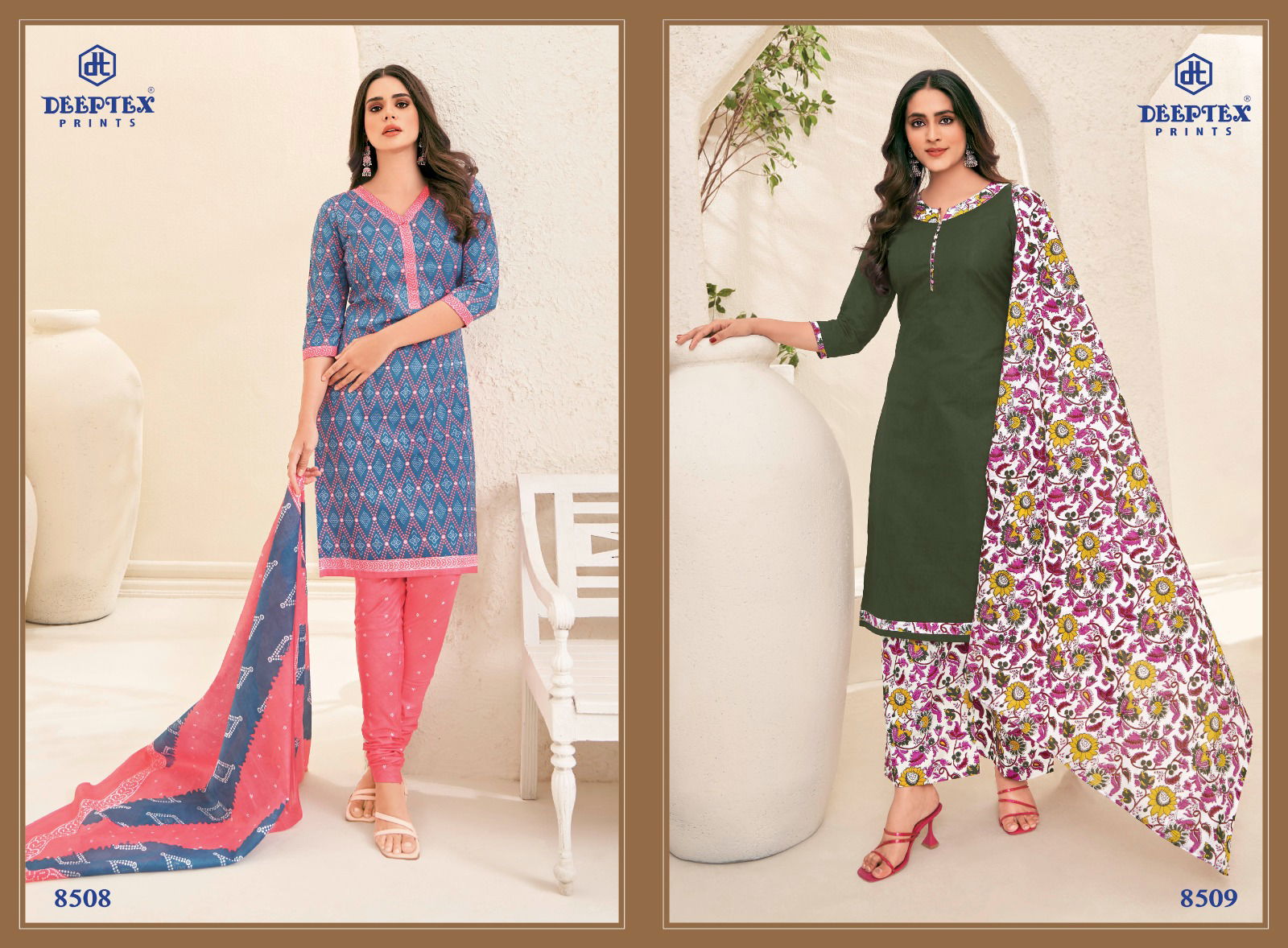 Miss India Vol 85 By Deeptex Printed Cotton Printed Dress Material Wholesale Suppliers In Mumbai
